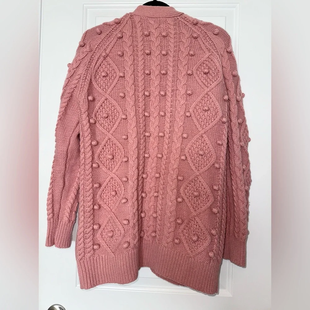 Aritzia Wilfred Alps Cardigan in Rose Blush, merino blend, size small oversized - Picture 8 of 14